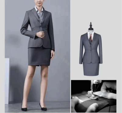 女士职业装灰色